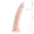 Easytoys - iminapaga 100% silikoon dildó (21 cm) - naturaalne