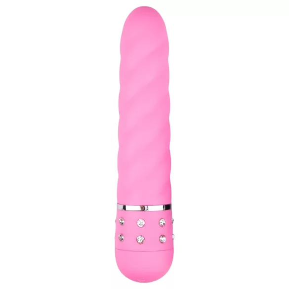 Easytoys Diamond - vibraator pulk - keeratud disain - roosa
