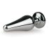 Easytoys Metall No.11 - Roosa kiviga anaaltapp - hõbedane (3,5 cm)