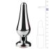 Easytoys Metall No.11 - Roosa kiviga anaaltapp - hõbedane (3,5 cm)
