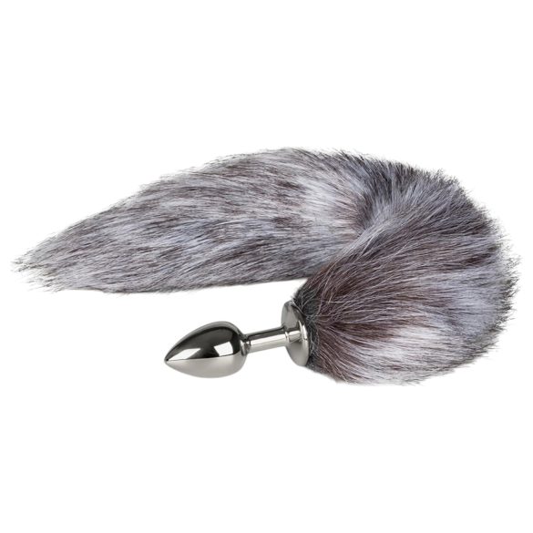Easytoys Fox NO5 - metallist anaalplug rebasabaga (hõbedane-hõbedane)