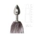 Easytoys Fox NO5 - metallist anaalplug rebasabaga (hõbedane-hõbedane)