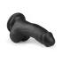 Easytoys - dildoga iminapaga ja munanditega - must 15cm