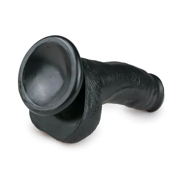 Easytoys - dildoga iminapaga ja munanditega - must 15cm