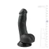 Easytoys - dildoga iminapaga ja munanditega - must 15cm