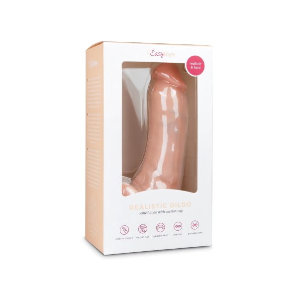 Easytoys - iminapaga munanditega dildo 20cm - naturaalne