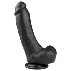 Easytoys - iminapaga munanditega dildo 20 cm - must