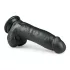 Easytoys - iminapaga munanditega dildo 20 cm - must