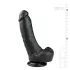 Easytoys - iminapaga munanditega dildo 20 cm - must