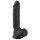 Easytoys - iminapaga munanditega dildo - must 22,5cm