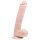 Easytoys - dildo munanditega iminapaga - 26,5 cm naturaalne