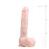 Easytoys - iminapaga suur munanditega dildo (29,5 cm) - naturaalne