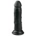 Easytoys - realistlik dildoga iminapaga - must 15,5 cm