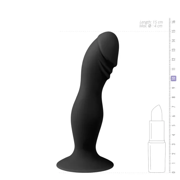Easytoys - realistlik dildomakk iminapaga - must
