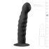 Easytoys Ribbed - anaaldildo iminapaga - 14 cm - must