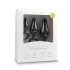 Easytoys - rõngaga anaalpulgakomplekt - 3 tk (must)
