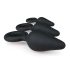 Easytoys - rõngaga anaalpulgakomplekt - 3 tk (must)
