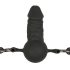 Easytoys - suukorv sisemise dildoga (must)
