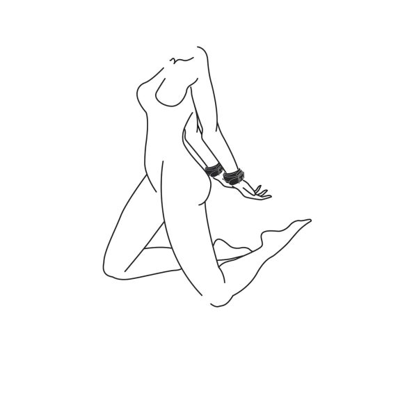 Easytoys - käerauad kunstnahast - must