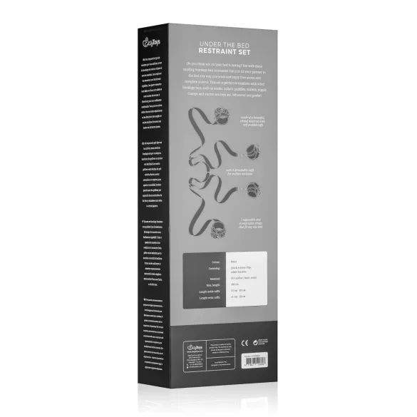 EasyToys - voodikinnituse komplekt (must)