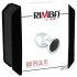 Rimba XS - musta kiviga, metallist anaalplug (hõbedane)