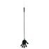 Rimba - silikoonist ratsapiits käega - 40 cm (must)