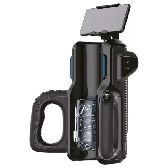 LETEN SM 500 - automaatne masturbaator telefonihoidjaga - must