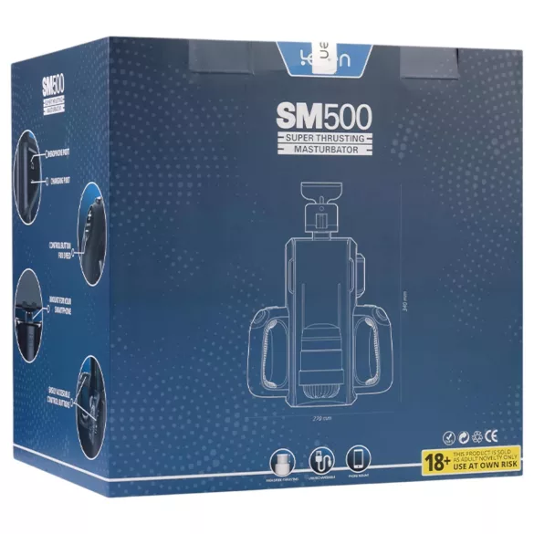 LETEN SM 500 - automaatne masturbaator telefonihoidjaga - must