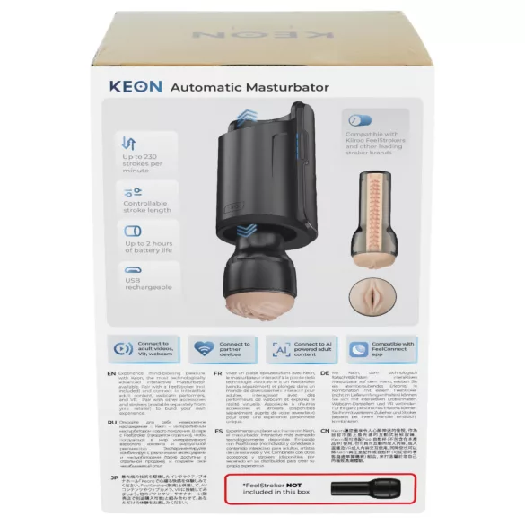 Kiiroo Keon Wifi automaatne masturbaator - must lisatarvik