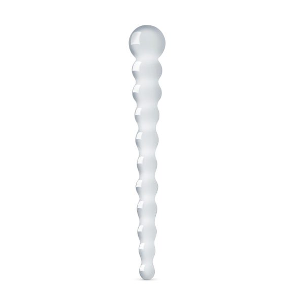 Gildo Klaas nr. 20 - pärlendav klaasdildo (läbipaistev)