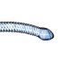 Gildo klaasdildo nr. 5 - läbipaistev ja sinine spiraal.
