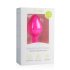 Easytoys Diamond - valge kiviga anaaltapp (keskmine) - roosa