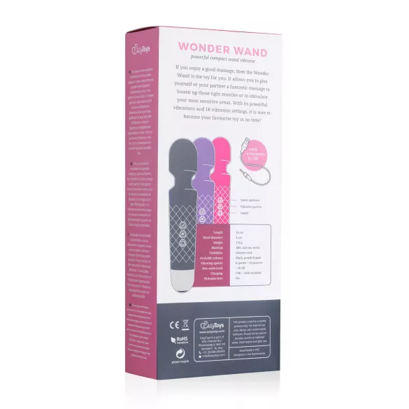 EasyToys - mini wand vibraator - laetav - lilla