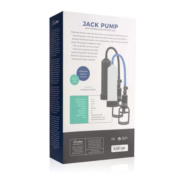 Easytoys - peenisepump sõrmehaardega - must