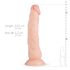 Real Fantasy Dylan - elutruu dildo - 23cm (naturaalne)