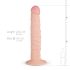 Real Fantasy Scott - elutru dildo - 25 cm (naturaalne)