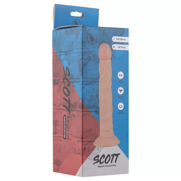Real Fantasy Scott - realistlik dildos - 25cm - naturaalne