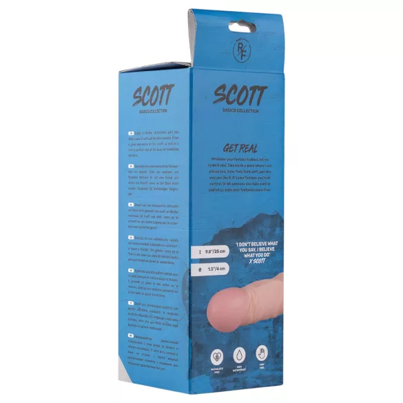 Real Fantasy Scott - realistlik dildos - 25cm - naturaalne