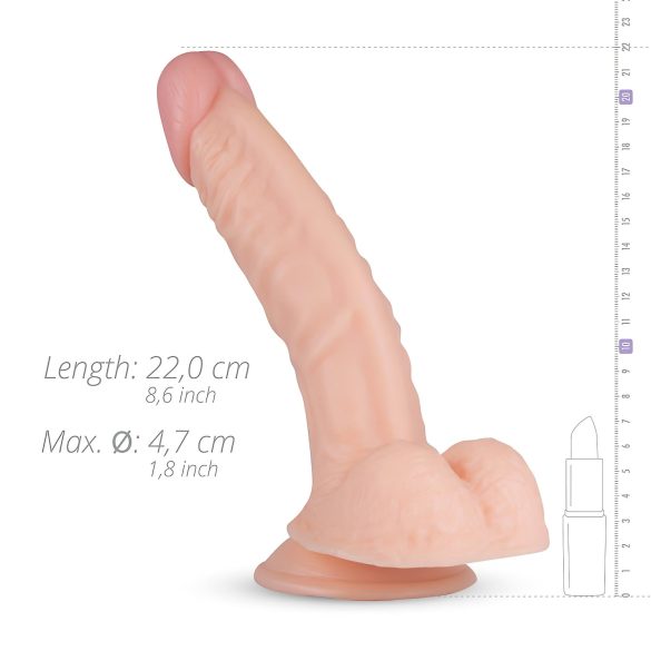 Real Fantasy Derek - munanditega realistlik dildo - 22 cm naturaalne