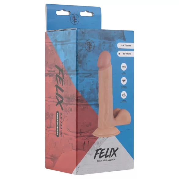 Real Fantasy Felix - realistlik munanditega dildo - 22cm naturaalne