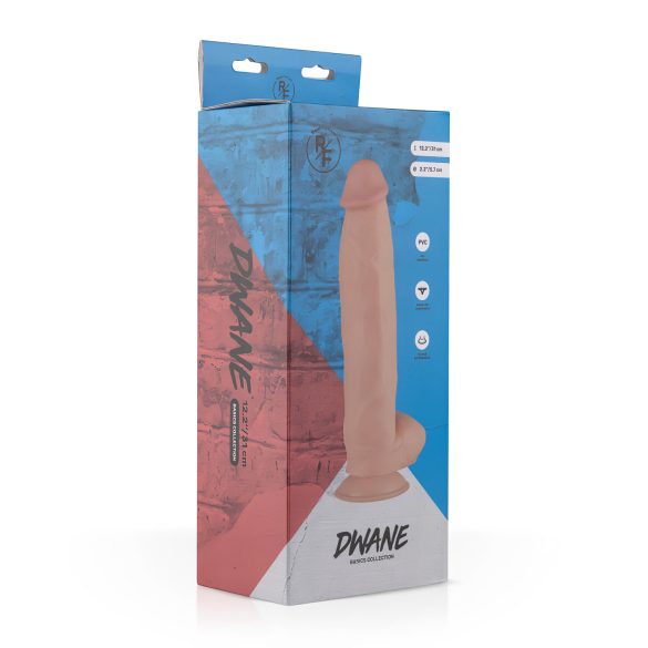 Real Fantasy Dwane - munanditega realistlik dildot - 31cm naturaalne