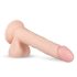 Real Fantasy Lewis - akutoitega realistlik vibraator - 22cm (naturaalne)