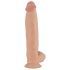 Realistlik akuga Dwane vibraator - 31 cm (naturaalne)