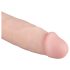 Realistlik akuga Dwane vibraator - 31 cm (naturaalne)