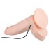 Realistlik akuga Dwane vibraator - 31 cm (naturaalne)