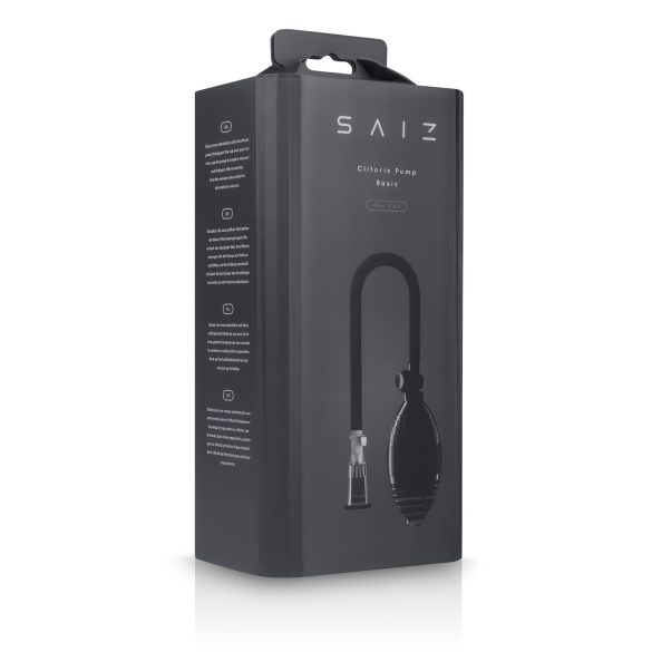 Saiz Basic - kliitori pump (läbipaistev-must)