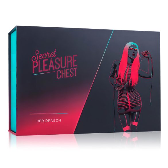 Secret Pleasure Chest - BDSM komplekt edasijõudnutele - 10 osaline - punane