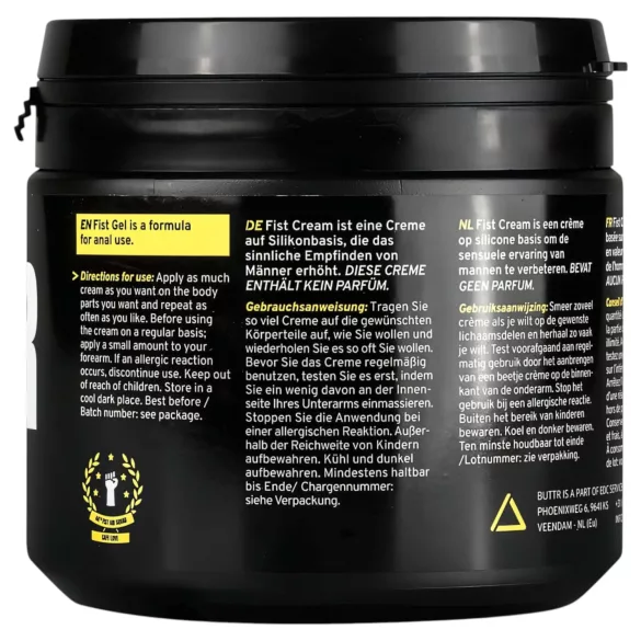 BUTTR - fisting kreem - veepõhine libesti - 500 ml