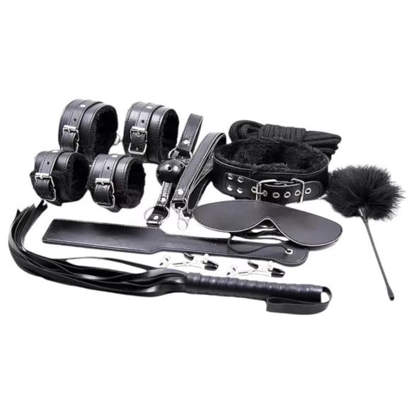 Blaze Ultimate - BDSM sidumiskomplekt - 10-osaline - must