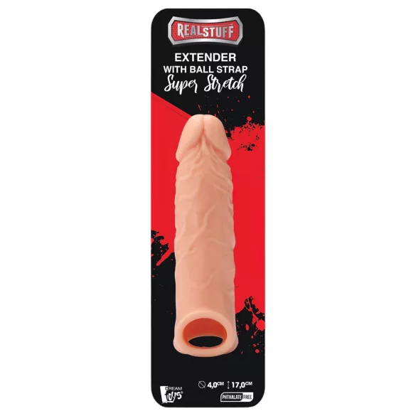 RealStuff Extender 6,5 - peenisehülss - naturaalne - 17 cm